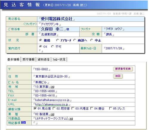 イメージ(見込み客情報)