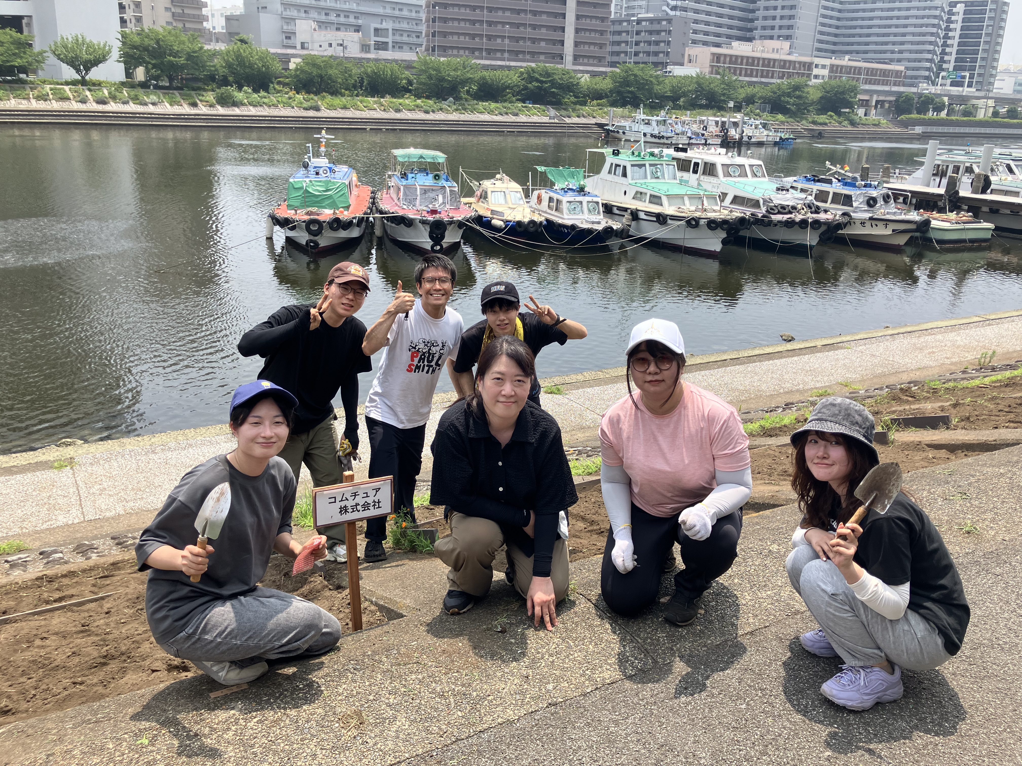しながわ花海道美化活動の様子
